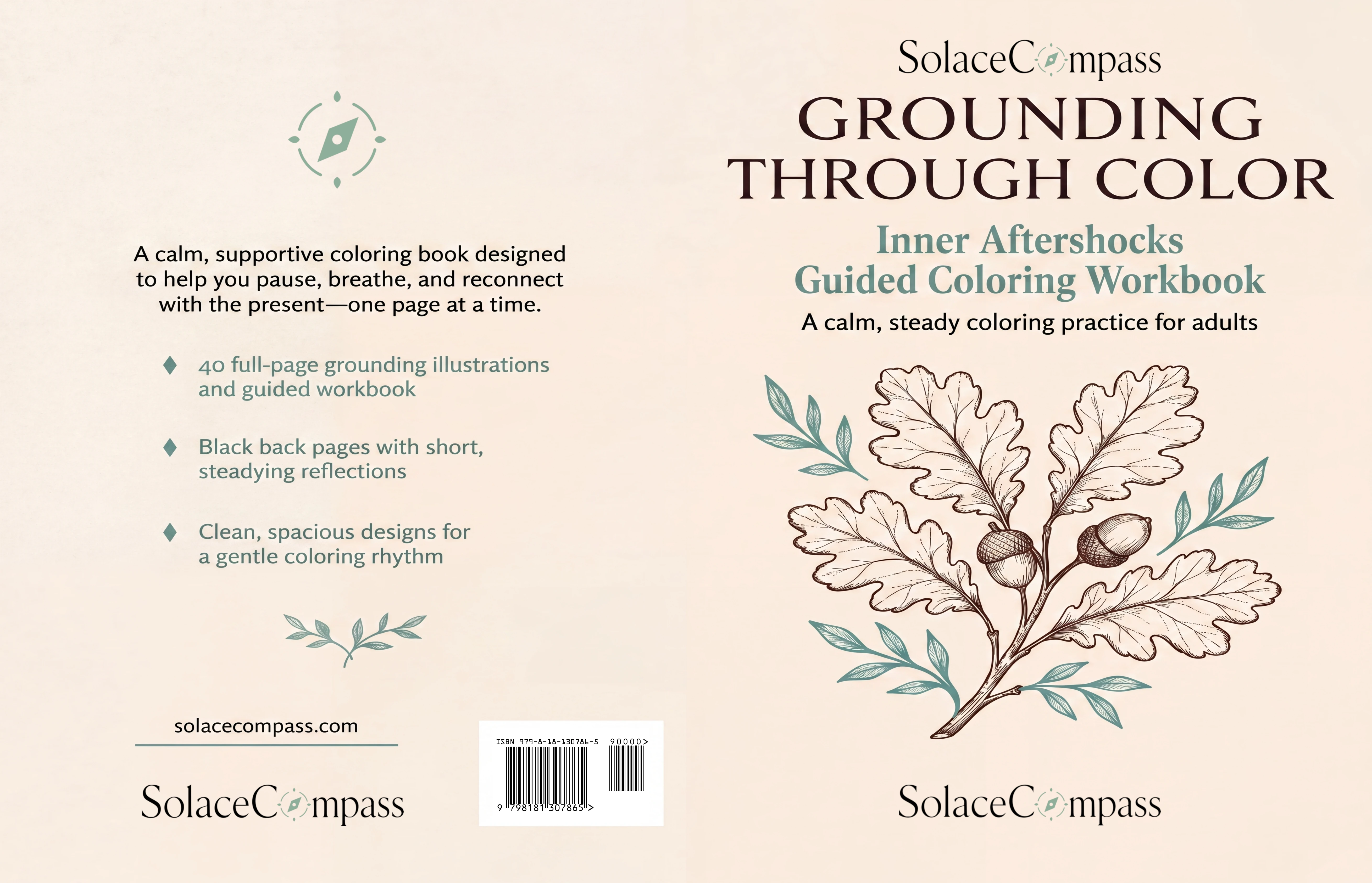 Inner Aftershocks: A Guided Coloring Workbook for Grounding, Reflection, and Steady Steps